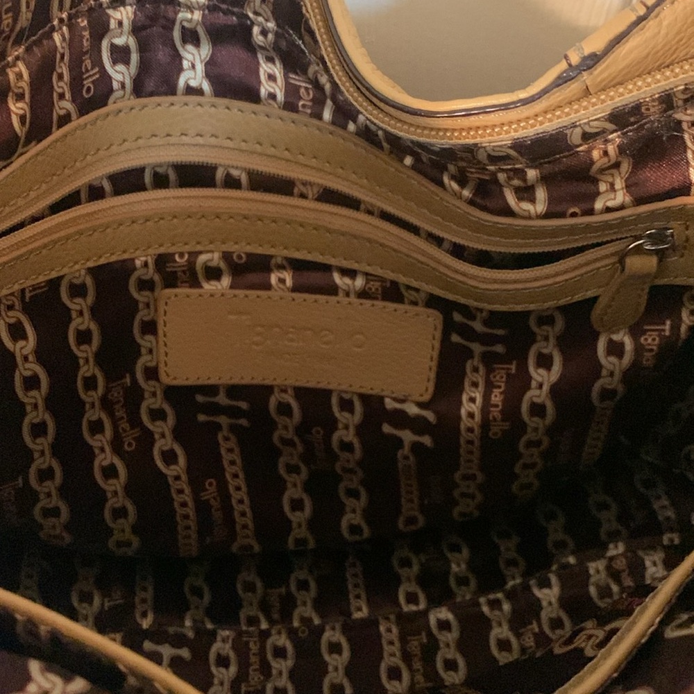 Tignanello leather purse 12” across, 9” deep - Picture 5 of 11